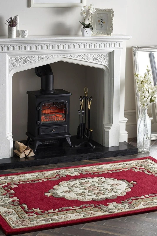 Image of Origin 'Shensi' Rug in Wine Size: 67cm x 210cm Wine Unisex 67cm x 210 cm