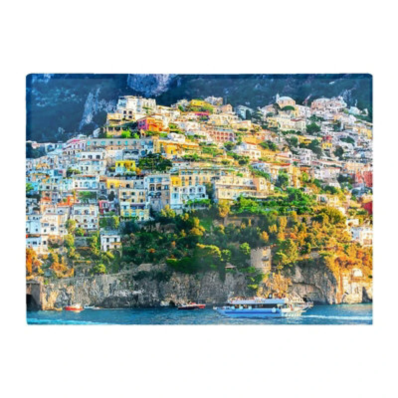 Image of Warren Reed Designer Positano Amalfi Coast Glass Chopping Board