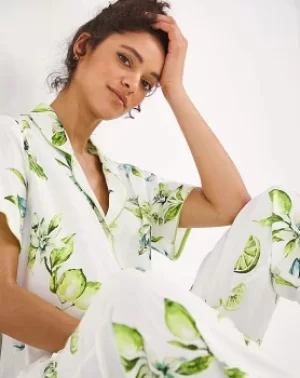 Image of Cyberjammies Gina Lime Print PJ Set