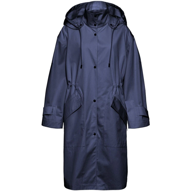 Image of Boss Womens Insulated Waterproof Structured Fit Parka Dark Blue female 4 (XXS)