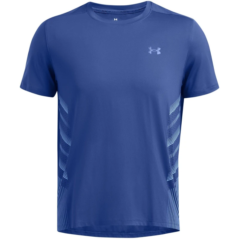 Image of Under Armour Launch Elite Graphic T-Shirt. Mens Blue male S