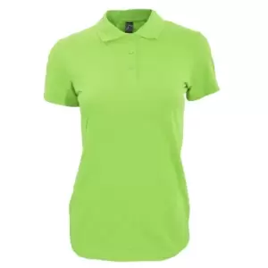 Image of SOLS Womens/Ladies Perfect Pique Short Sleeve Polo Shirt (M) (Apple Green)