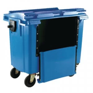 Image of Slingsby Blue Wheeled 770 Litre Bin With Drop Down Front 377965