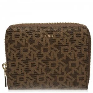 Image of DKNY Town and Country Small Logo Wallet - Mocha Vic 9MV