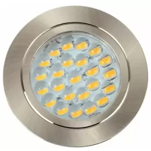 Image of Voyager 12V LED Recessed Brushed Chrome Downlight 6000K - Pack of 8