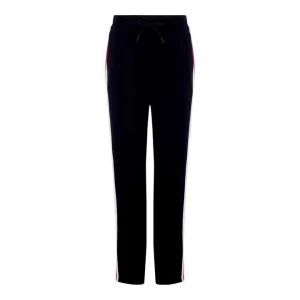 Image of Calvin Klein Performance Taped Jogging Bottoms - Black/Red 007