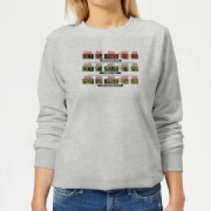 Image of Back To The Future Destination Clock Womens Sweatshirt - Grey - S