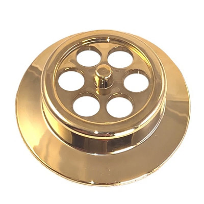 Image of Mcalpine Bathgrid-Gp Bath Overflow Grid Gold Plated