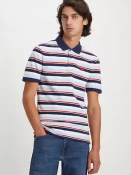 Image of Slim Housemark Polo Shirt - Multi Colour / Naval Academy