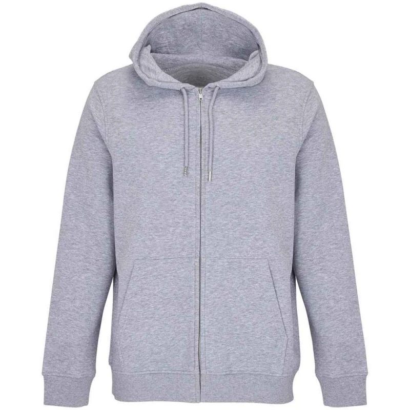 Image of SOL'S Mens Calipso Marl Full Zip Hoodie in Grey Size: XS Grey Male XS