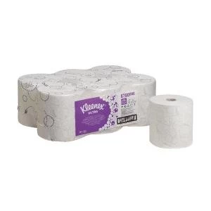 Image of Kleenex Ultra Hand Towel Roll White 150m Pack of 6 6780