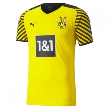 Image of Puma Borussia Dortmund Authentic Home Shirt 2021 2022 - Yellow/Black