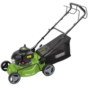 Image of Draper Steel Deck Petrol Lawn Mower, 420mm, 132cc/3.3HP