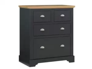Image of Seconique Toledo Grey and Oak 22 Drawer Chest of Drawers