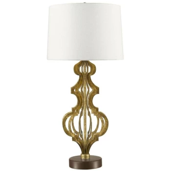 Image of Elstead Octavia - 1 Light Table Lamp Gold, E27