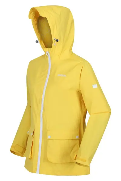 Image of Regatta 'Baysea' Hydrafort Waterproof Hooded Jacket Lemon