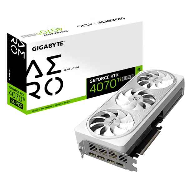 Image of Gigabyte GeForce RTX 4070 Ti SUPER AERO OC 16GB Graphics Card