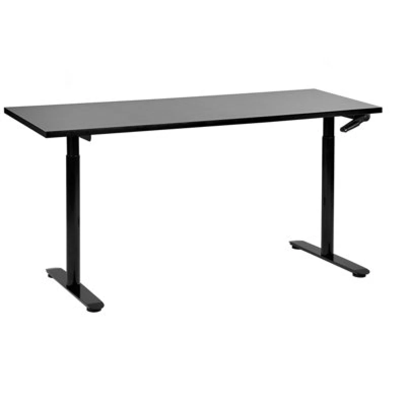 Image of Beliani Manual Adjustable Standing Desk Destinas Black 160 Cm 72 Cm