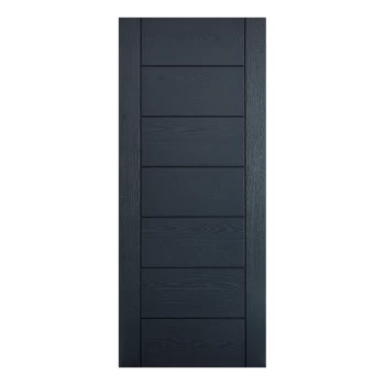 Image of LPD Modica Contemporary Fully Finished Anthracite Grey Composite External Front Door - 1981mm x 838mm (78 inch x 33 inch) LPD Doors GRPMODGRE33
