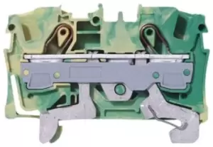 Image of Wago Green/Yellow 2006 Earth Terminal Block, 20 10 AWG, 6mm, 800 V