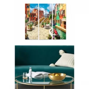 Image of MDF560348728 Multicolor Decorative MDF Painting (3 Pieces)