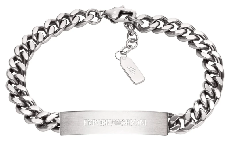 Image of Emporio Armani EGS3304040 EA-Logo Stainless Steel Chunky Jewellery