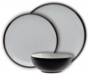 Image of Denby Everyday 12 Piece Dinner Set Black Pepper