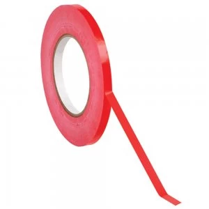 Image of Value PVC Bag Neck Tape 9mm x 66m Red PK6