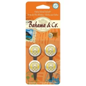Image of Bahama & Co Oahu Island Splash Pineapple Vent Clip (Case Of 4)