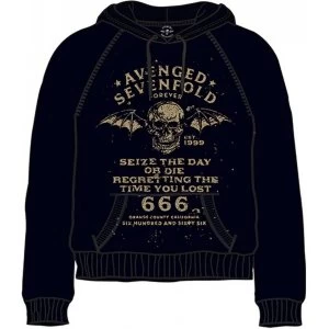 Image of Avenged Sevenfold Seize the Day Mens Medium Hooded Top - Black