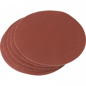 Image of Draper 200mm Diameter Aluminium Oxide Sanding Discs 200mm 100g Pack of 5