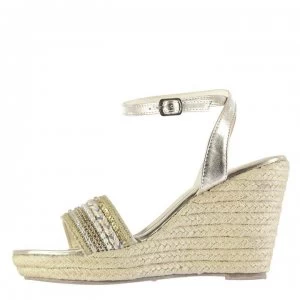 Image of SoulCal Jessie Ladies Wedge Sandals - Gold