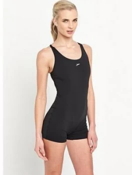 Image of Speedo Essential Endurance Legsuit, Black, Size 32, Women
