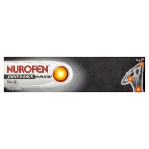 Image of Nurofen Joint and Back Pain Relief 5 percent Ibuprofen Gel 30g