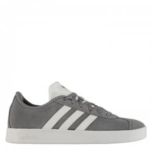 Image of adidas VL Court Suede Junior Trainers - Grey/White
