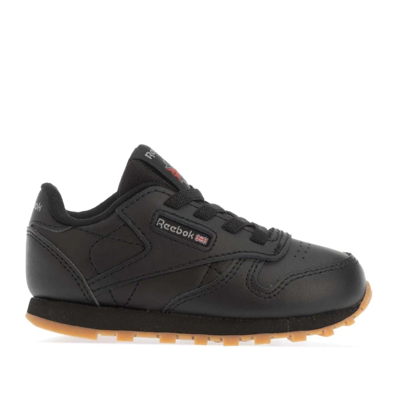 Image of Reebok Classic Leather Shoes - Black 8.5 infant