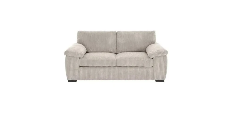 Image of LUXURY LIFE Collingdale Jumbo Cord Fabric 2 Seater Sofa Cream