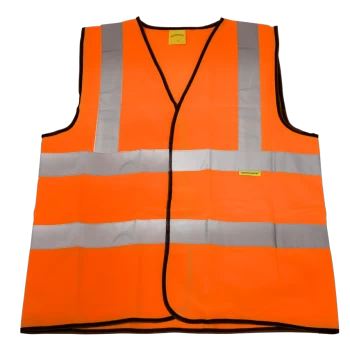 Image of Hi-vis Orange Waistcoat (Site and Road Use) - Large