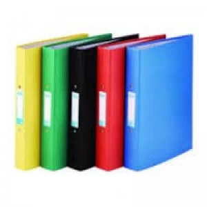 Image of Elba Paper on Board Ring Binder Red