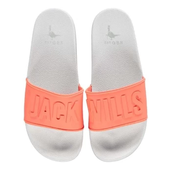Image of Jack Wills Logo Sliders - Pale Coral