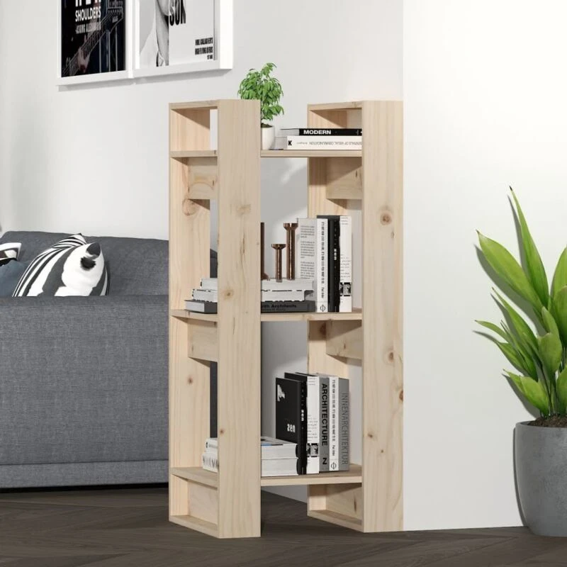 Image of VIDAXL Vidaxl - Book Cabinet/Room Divider 41x35x91cm Solid Wood Pine 8720286904978