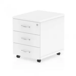 Image of Trexus 3 Drawer Mobile Pedestal 430x500x510mm White Ref I000185