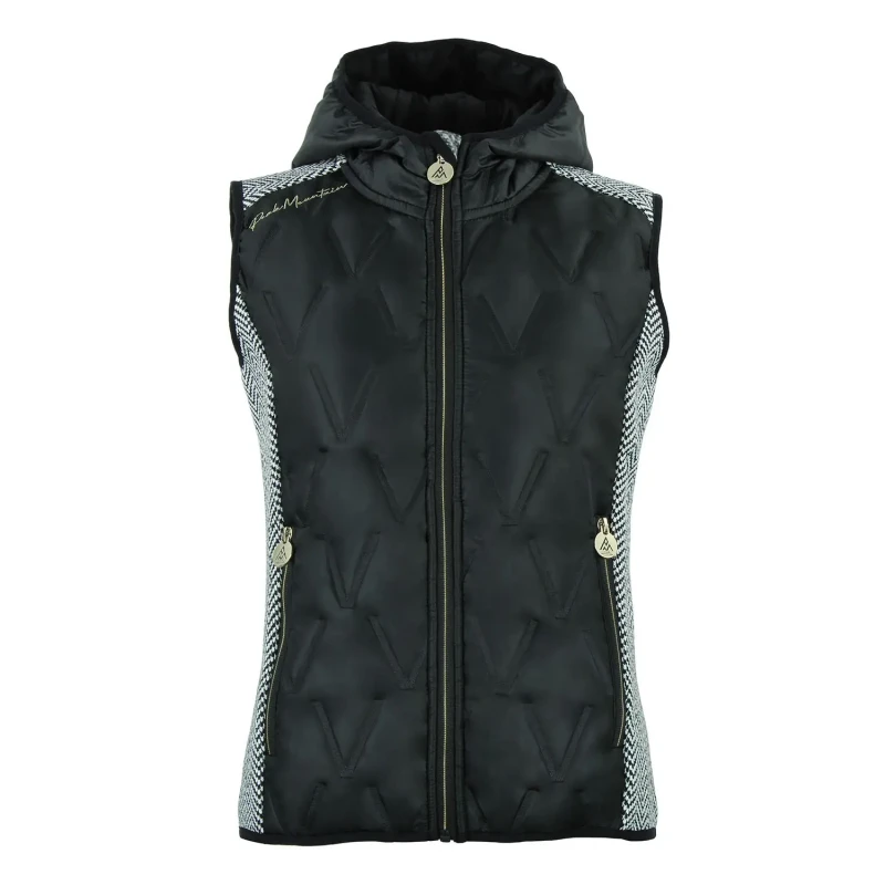 Image of Womens sleeveless hooded down jacket Peak Mountain Noir Female M