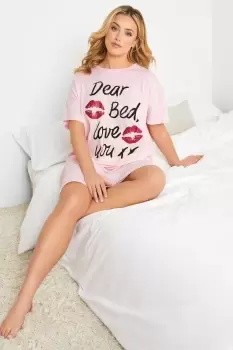 Image of Lipstick Kiss Sleep Tee Nightdress