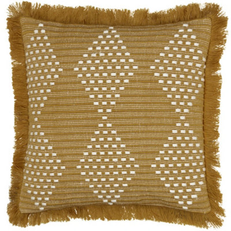 Image of furn. Kadie Woven Polyester Filled Outdoor Cushion - Gold 5.02553E+12