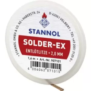 Image of Stannol Solder Ex Desoldering braid Length 1.6 m Width 2.0 mm Flux additive