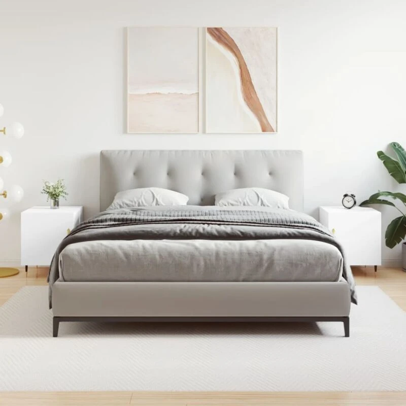 Image of VIDAXL Bedside Cabinets 2 pcs White 40x40x50cm Engineered Wood Vidaxl 827517