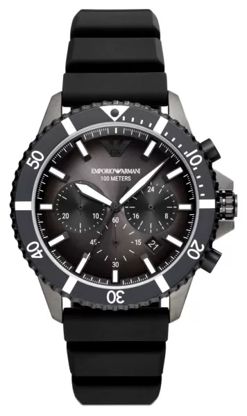 Image of Emporio Armani AR11515 Mens Black Chronograph Dial Watch