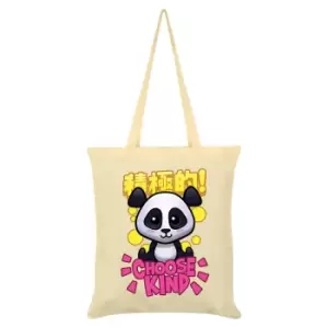 Image of Handa Panda Choose Kind Tote Bag (One Size) (Cream)