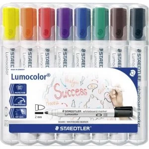 Image of Staedtler 351 WP8 Lumocolor 351 Whiteboard marker Blue, Brown, Yellow, Green, Orange, Red, Black, Violet 8 pcs/pack